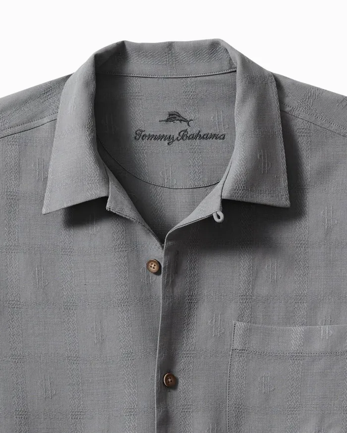 Tommy Bahama Gambler039s Paradise Silk Camp Shirt Carbon Grey Men Shirts Tommy Bahama Gambler039s Paradise Silk Camp Shirt Carbon Grey Men Shirts