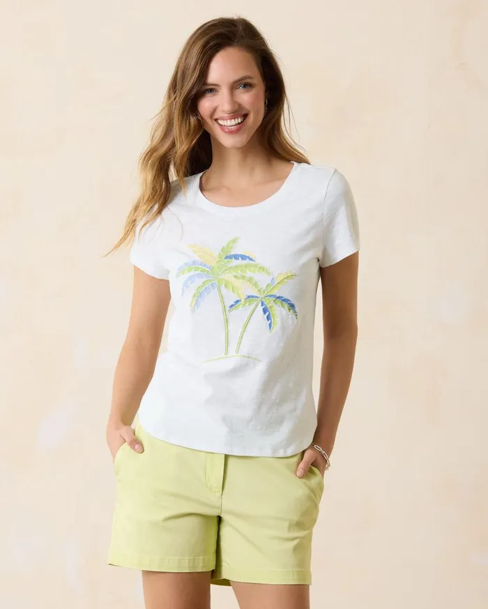 Tommy Bahama Lux Palms TShirt White Women Tops and Shirts Tommy Bahama Lux Palms TShirt White Women Tops and Shirts