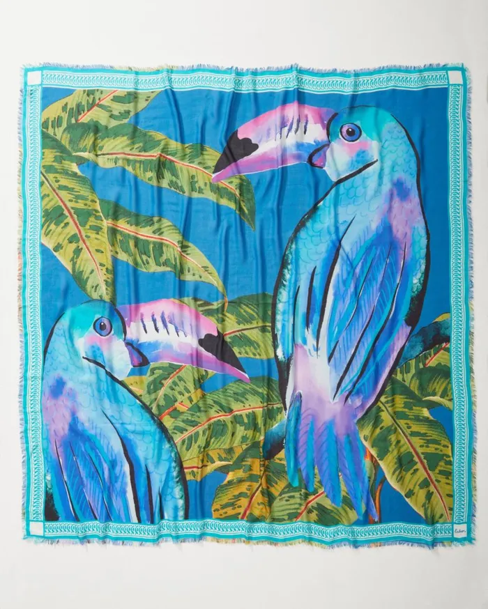 Tommy Bahama Mosaic Stripes Wrap Chambray Women Scarves and Wraps Tommy Bahama Mosaic Stripes Wrap Chambray Women Scarves and Wraps