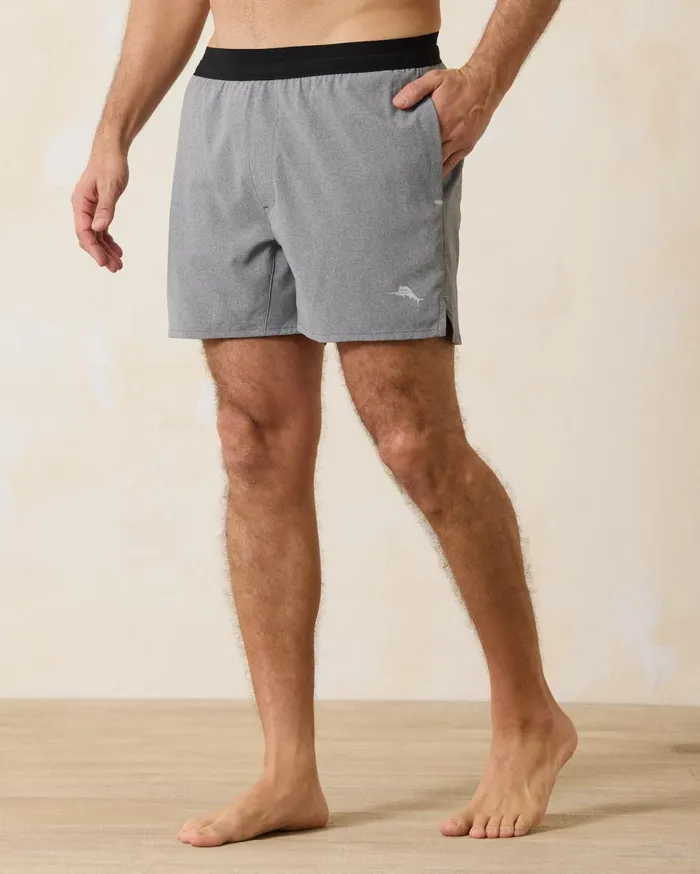 Tommy Bahama Naples Tales Of A Cocktail 6Inch Swim Trunks Concrete Grey Men Swim and Boardshorts Tommy Bahama Naples Tales Of A Cocktail 6Inch Swim Trunks Concrete Grey Men Swim and Boardshorts
