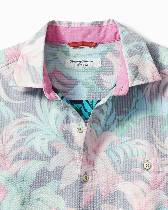 Tommy Bahama Nova Wave Midnight Tropics ShortSleeve Shirt Black Men Shirts Tommy Bahama Nova Wave Midnight Tropics ShortSleeve Shirt Black Men Shirts