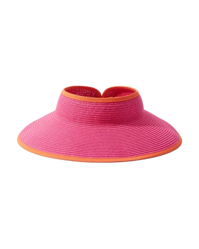 Tommy Bahama Packable UltraBraid Visor Hot Pinkorange Women Luggage and Travel Tommy Bahama Packable UltraBraid Visor Hot Pinkorange Women Luggage and Travel
