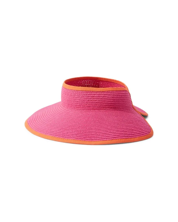 Tommy Bahama Packable UltraBraid Visor Hot Pinkorange Women Luggage and Travel Tommy Bahama Packable UltraBraid Visor Hot Pinkorange Women Luggage and Travel