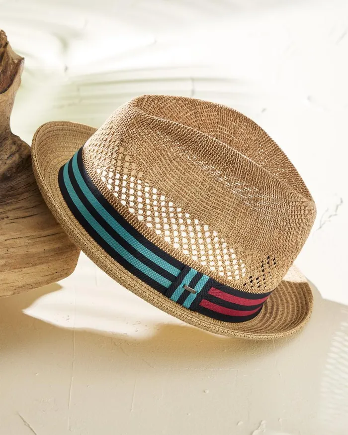 Tommy Bahama Palm Springs Fedora Natural MenBig and Tall Hats and Caps Tommy Bahama Palm Springs Fedora Natural MenBig and Tall Hats and Caps