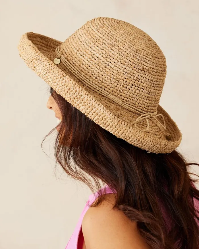 Tommy Bahama Riley Raffia Cap Natural Women Hats and Caps Tommy Bahama Riley Raffia Cap Natural Women Hats and Caps