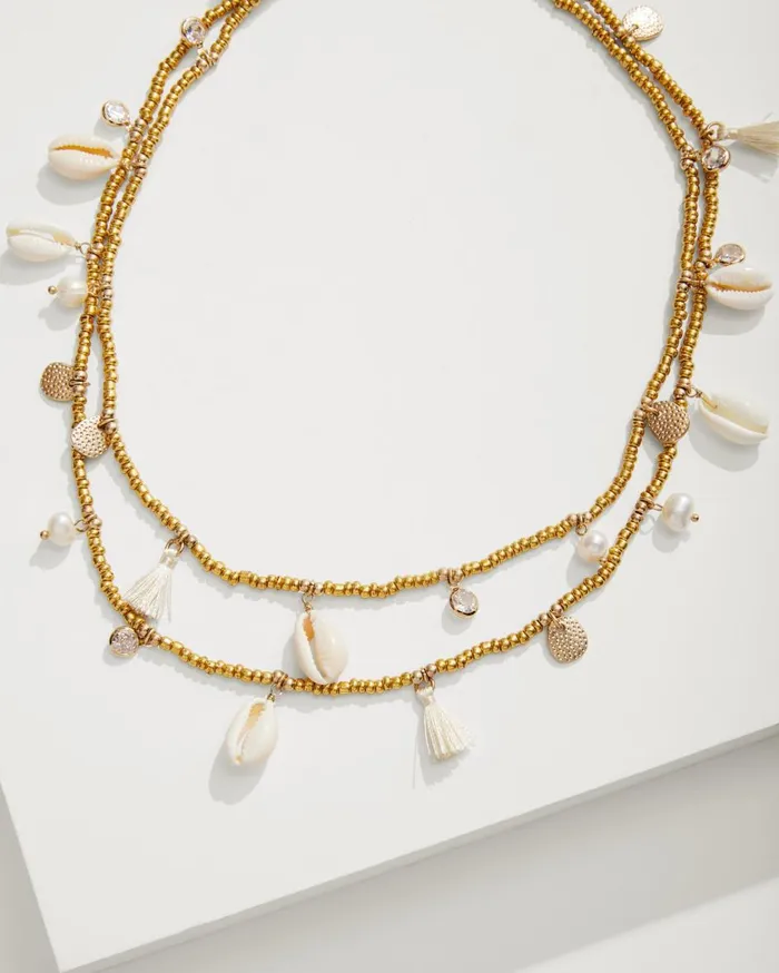 Tommy Bahama Seaside Pearl Pendant Tassel Necklace Gold Women Jewelry Collections Tommy Bahama Seaside Pearl Pendant Tassel Necklace Gold Women Jewelry Collections
