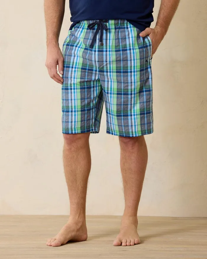 Tommy Bahama Textured Stripe ShortSleeve TShirt Blue Vault Men Loungewear and Pajamas