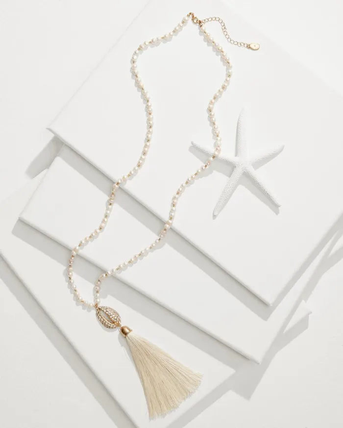 Tommy Bahama Virgin Gorda Fringe Pendant Necklace Gold Women Jewelry Collections