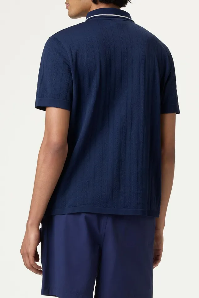 Tops and TShirts Men Fila Challenger Cable Zip Polo 400 Fila Navy Tops and TShirts Men Fila Challenger Cable Zip Polo 400 Fila Navy