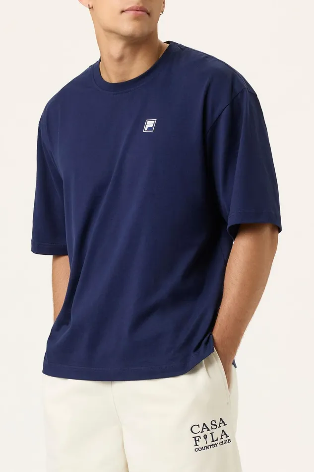 Tops and TShirts Men Fila Country Club Raquet Box Tee 400 Fila Navy Tops and TShirts Men Fila Country Club Raquet Box Tee 400 Fila Navy
