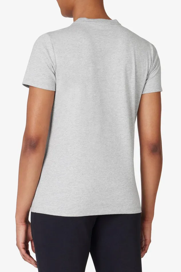 Tops and TShirts Women Fila Classic Fila Logo Tee 050 Grey Heather