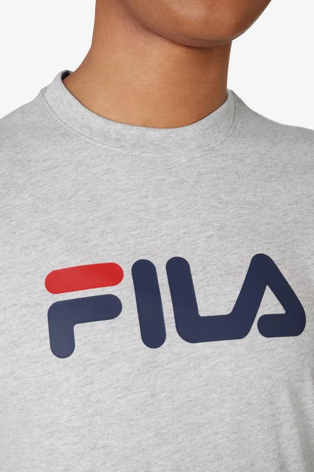 Tops and TShirts Women Fila Classic Fila Logo Tee 050 Grey Heather