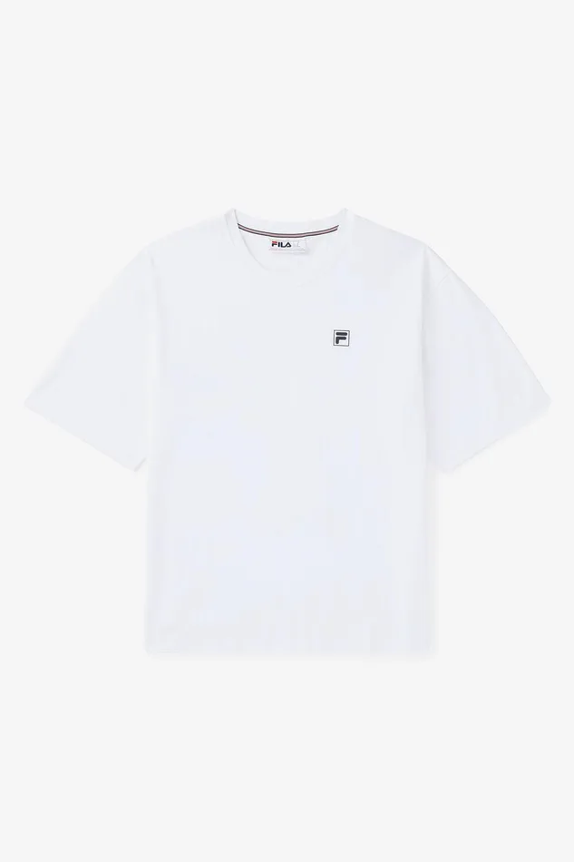 Tops and TShirts Women Fila Country Club Golf Course Map Box Tee 100 White