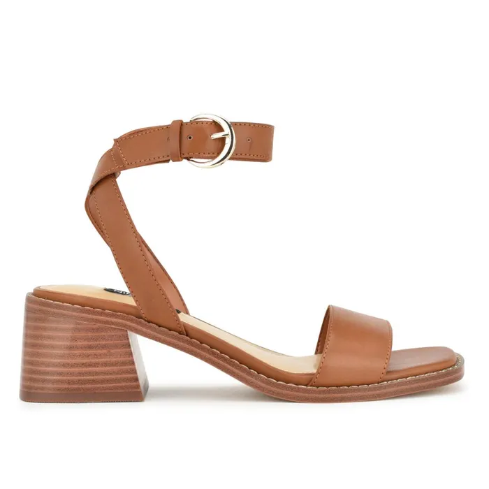 Tora Dress Sandals Dark Natural Women Nine West Low Heel