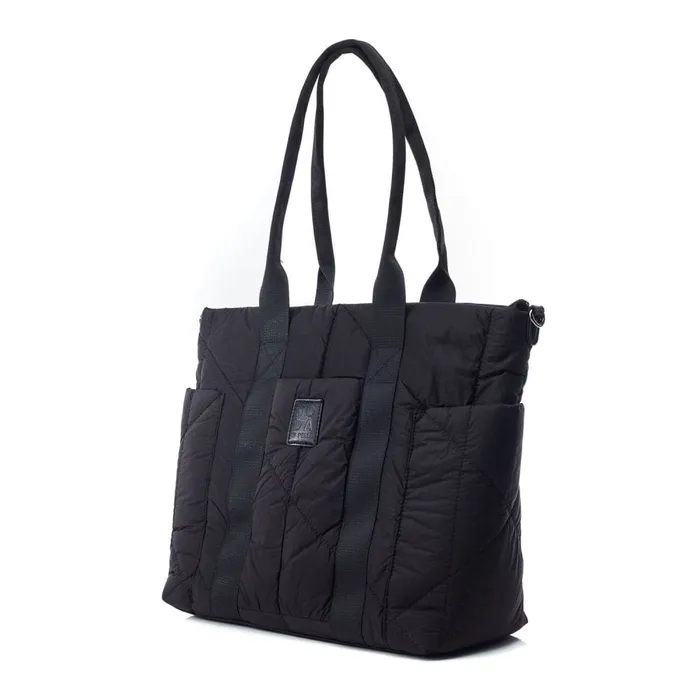 Tote Bags Women Moda In Pelle Alexia Bag Black Nylon