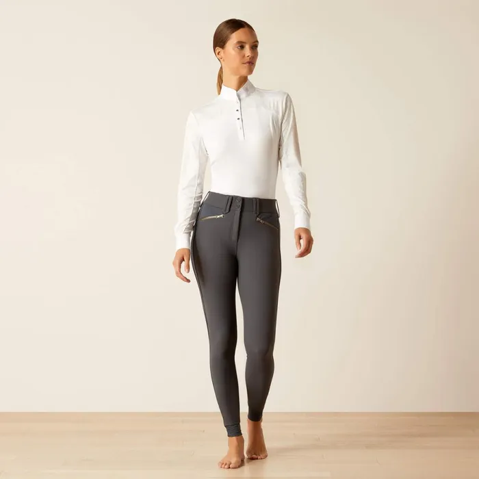 Tri Factor X Bellatrix Full Seat Breech Ebony Grey Women Ariat Pants and Shorts Tri Factor X Bellatrix Full Seat Breech Ebony Grey Women Ariat Pants and Shorts