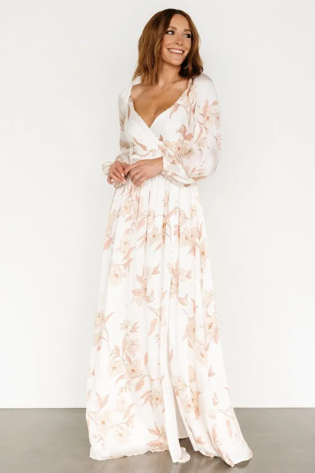 Tristan Maxi Dress White Floral Women Baltic Born Maxi Dresses