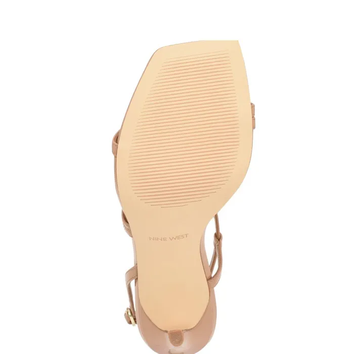 Trulee Strappy Heeled Sandals Blush Patent Women Nine West Sandals Trulee Strappy Heeled Sandals Blush Patent Women Nine West Sandals