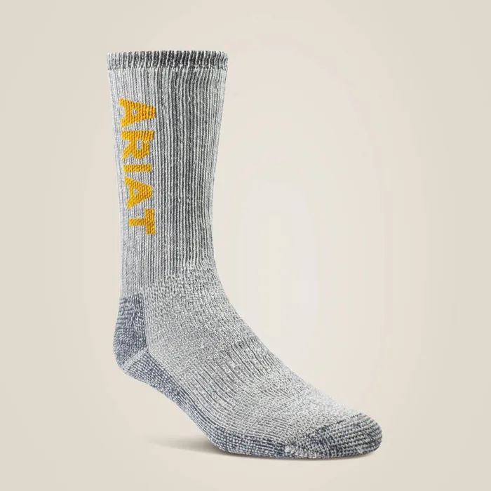 Ultimate Thermal Wool Blend Work Sock 2 Pair Pack Black MenWomen Ariat Socks