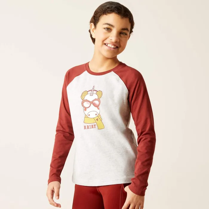 Uni Anime TShirt Heather Grey Kids Ariat TShirts and Polos