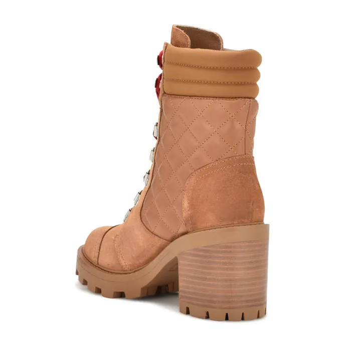 Unite Lug Sole Booties Medium Brown Suede Women Nine West Boots and Booties Unite Lug Sole Booties Medium Brown Suede Women Nine West Boots and Booties