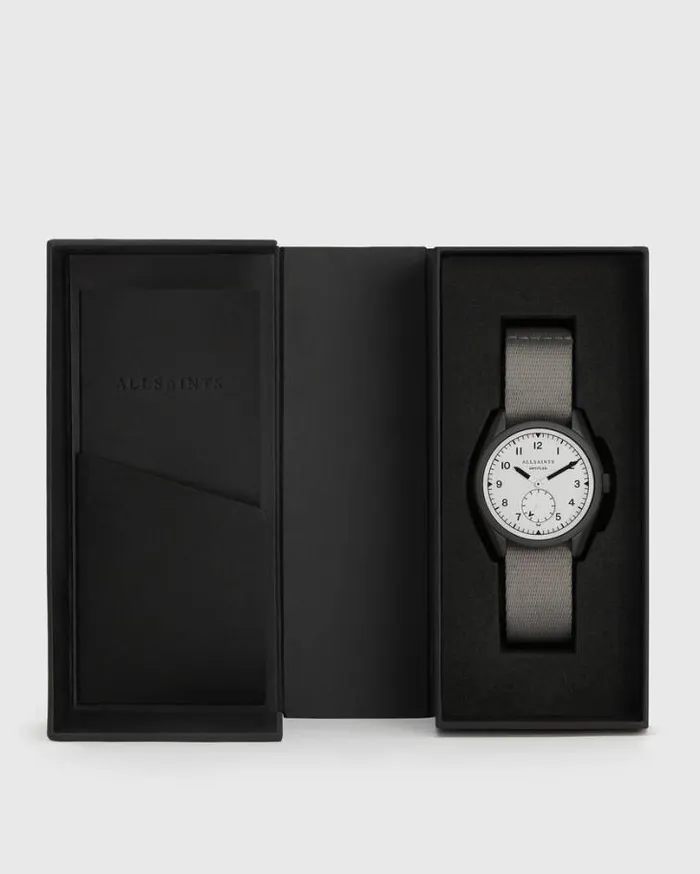 Untitled II Stainless Steel Nylon Watch Grey Men AllSaints Watches