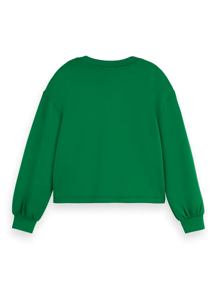 Vneck Modal Sweatshirt Bright Green Women Scotch and Soda Sweatshirts and Hoodies Vneck Modal Sweatshirt Bright Green Women Scotch and Soda Sweatshirts and Hoodies