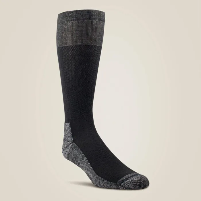 VentTEK Over The Calf Western Boot Sock 2 Pair Pack Black MenWomen Ariat Socks