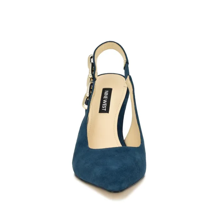 Veroni Slingback Pumps Dark Blue Women Nine West Slingbacks