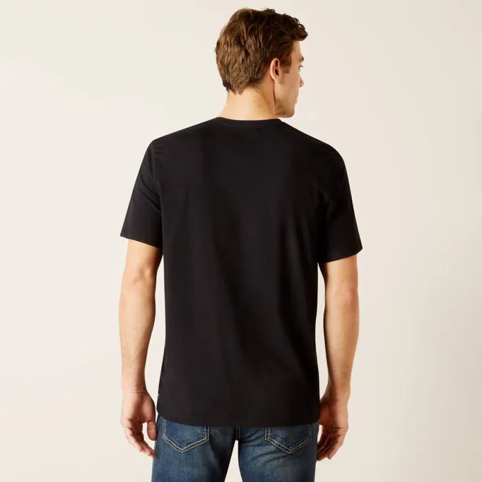 Vertical Logo TShirt Blackgray Men Ariat TShirts and Polos Vertical Logo TShirt Blackgray Men Ariat TShirts and Polos