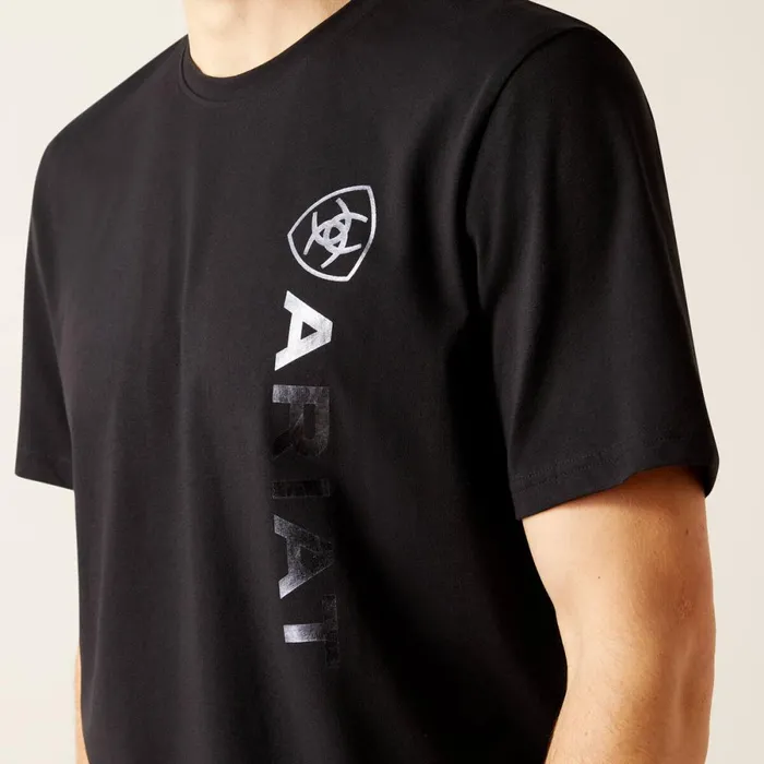 Vertical Logo TShirt Blackgray Men Ariat TShirts and Polos Vertical Logo TShirt Blackgray Men Ariat TShirts and Polos