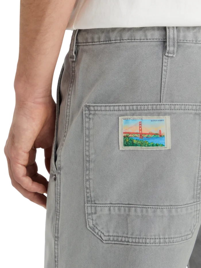 Verve 8211 Acid Washed Cottonblend Worker Pant Asphalt Men Scotch and Soda Pants Verve 8211 Acid Washed Cottonblend Worker Pant Asphalt Men Scotch and Soda Pants