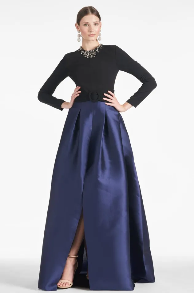 Victoria Gown 8211 BlackNavy Women Sachin and Babi Evening