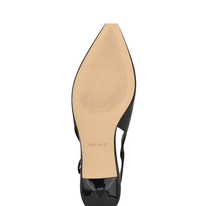Viki Pointy Toe Slingbacks Black Patent Women Nine West Slingbacks Viki Pointy Toe Slingbacks Black Patent Women Nine West Slingbacks