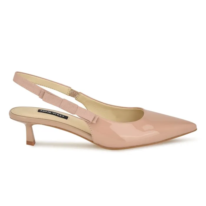 Viki Pointy Toe Slingbacks Natural Women Nine West Slingbacks