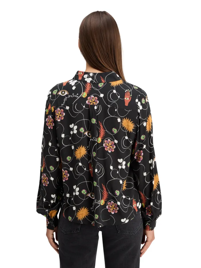 VISCOSE PRINTED BALLOON SLEEVE SHIRT Free Mind Women Scotch and Soda Blouses and Shirts VISCOSE PRINTED BALLOON SLEEVE SHIRT Free Mind Women Scotch and Soda Blouses and Shirts
