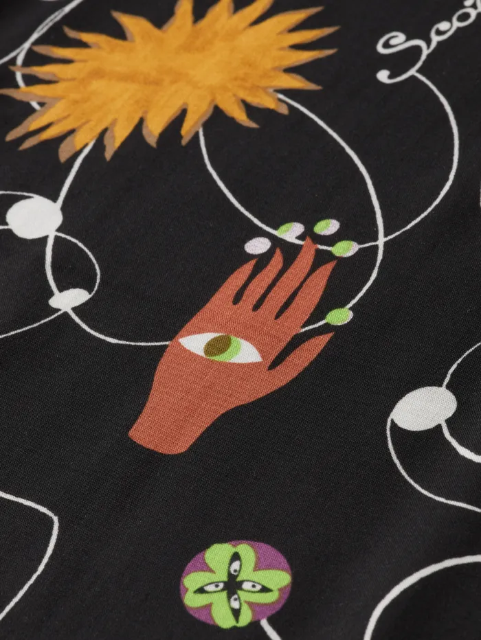VISCOSE PRINTED BALLOON SLEEVE SHIRT Free Mind Women Scotch and Soda Blouses and Shirts VISCOSE PRINTED BALLOON SLEEVE SHIRT Free Mind Women Scotch and Soda Blouses and Shirts