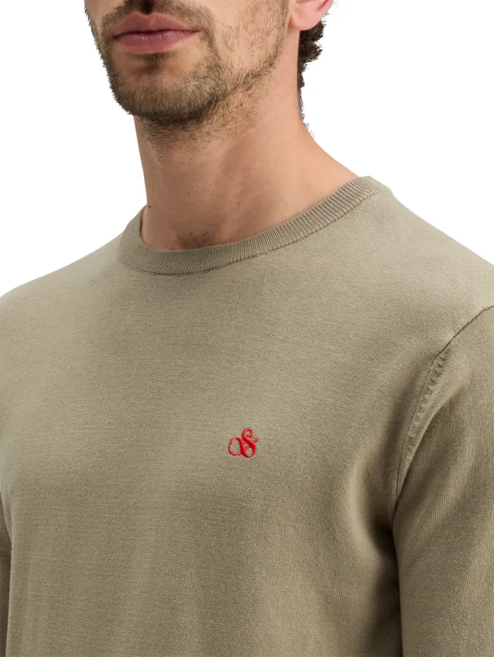 VISCOSE SWEATER Mocha Men Scotch and Soda Knitwear