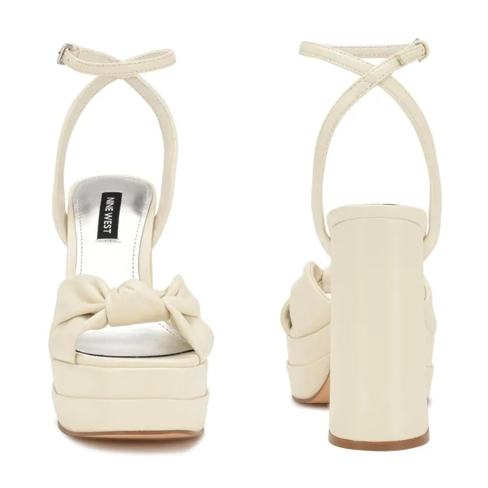 Vivid Platform Sandals Chic Cream Women Nine West Platforms Vivid Platform Sandals Chic Cream Women Nine West Platforms
