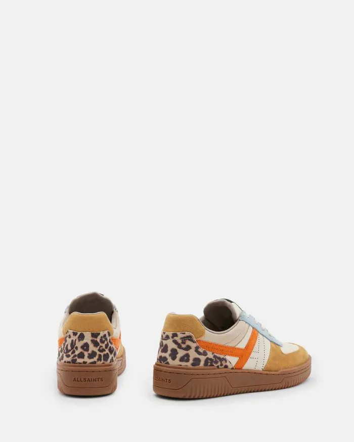 Vix Low Top Round Toe Leather Sneakers Pop Multi Women AllSaints Shoes and Boots Vix Low Top Round Toe Leather Sneakers Pop Multi Women AllSaints Shoes and Boots