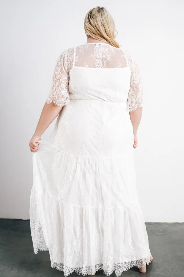 Wanderlust Lace Maxi Dress White Women Baltic Born Bridal