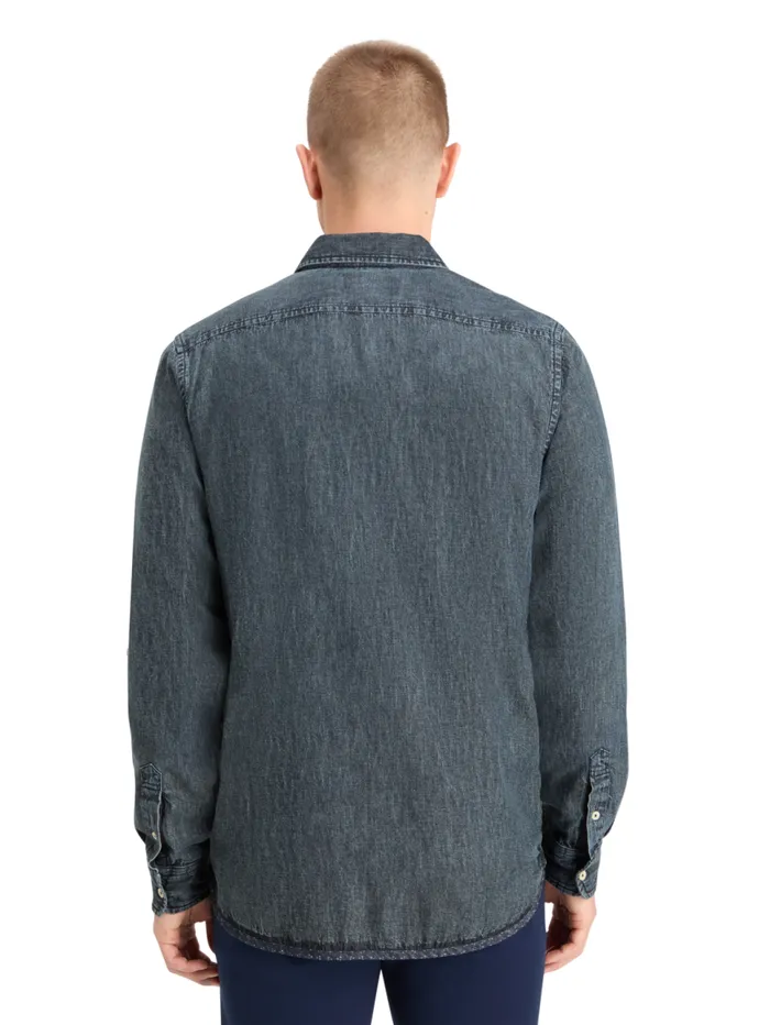 WASHED BLACK DENIM SHIRT Washed Black Men Scotch and Soda Shirts