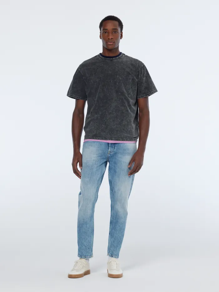 Washed Pocket Relaxed Fit Tshirt Black Men Scotch and Soda TShirts and Polo Shirts