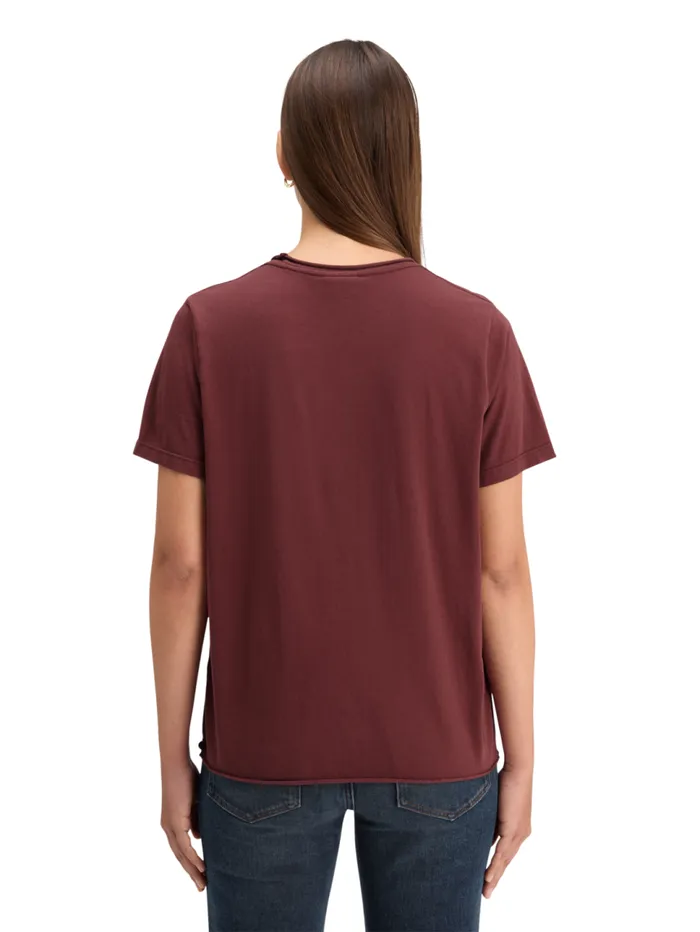 WASHED WITH CHEST ARTWORK RELAXED FIT TSHIRT Washed Sage Women Scotch and Soda Tops and TShirts WASHED WITH CHEST ARTWORK RELAXED FIT TSHIRT Washed Sage Women Scotch and Soda Tops and TShirts