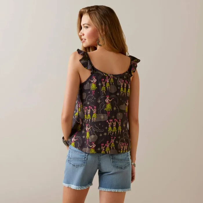 Western Aloha Top Wa Hula Print Women Ariat TShirts and Tops Western Aloha Top Wa Hula Print Women Ariat TShirts and Tops