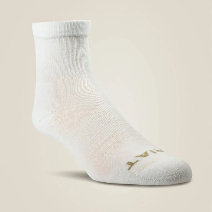 Western Bootie Sock 2 Pair Pack White Women Ariat Socks