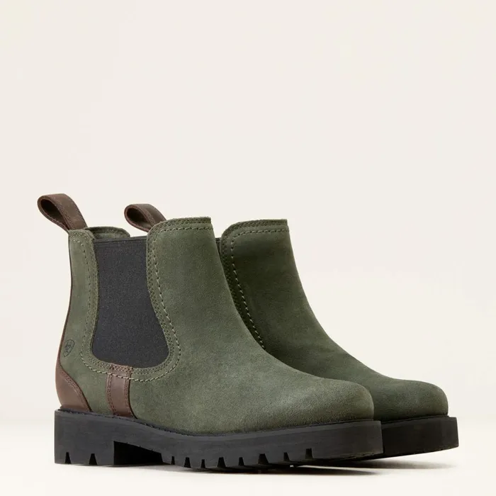 Wexford Lug Waterproof Chelsea Boot Forest Night Women Ariat Booties Wexford Lug Waterproof Chelsea Boot Forest Night Women Ariat Booties