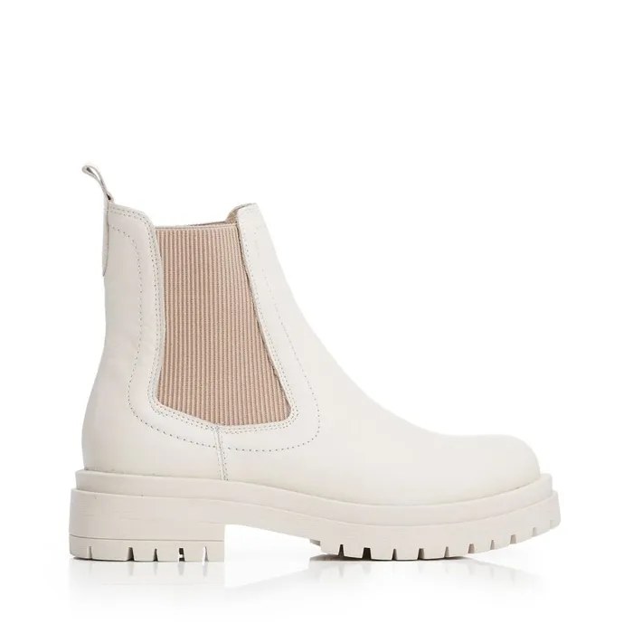 White Boots Women Moda In Pelle Bsoleful BWaya White Leather