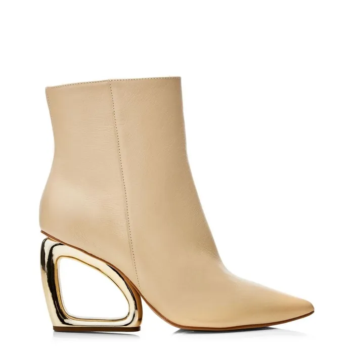 White Boots Women Moda In Pelle Leahna Off White Leather