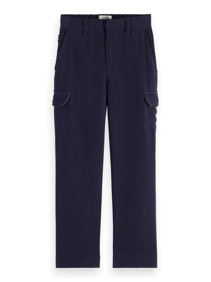 WIDE LEG LYOCELL CARGO PANT Pine Green Kids Scotch and Soda Pants